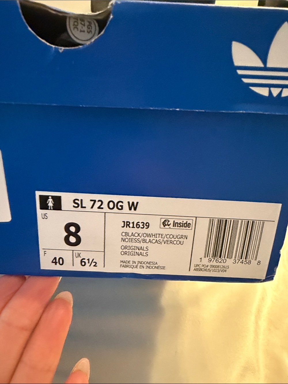 New! Adidas Women’s COW PRINT SL 72 OG SHOES, sz 8 - Picture 9 of 10